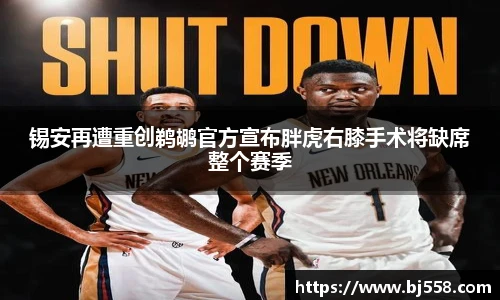 锡安再遭重创鹈鹕官方宣布胖虎右膝手术将缺席整个赛季